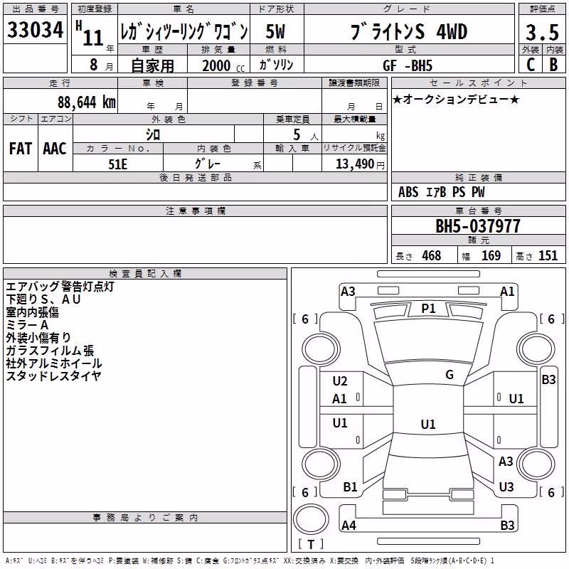 SUBARU LEGACY