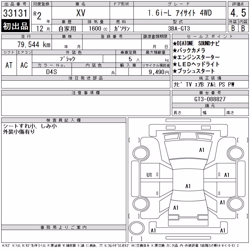 SUBARU XV