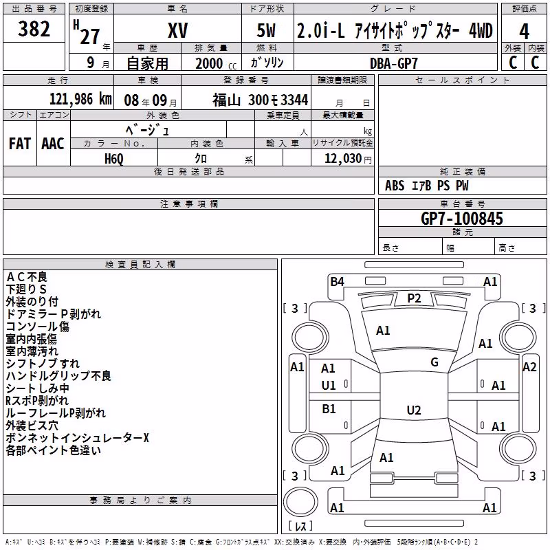 SUBARU XV