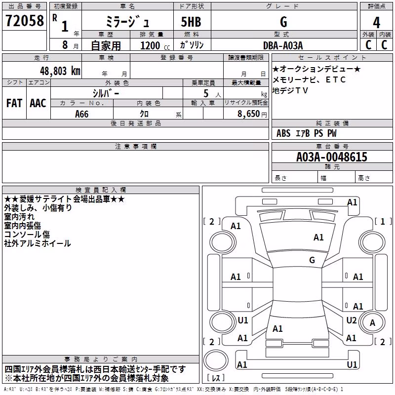 MITSUBISHI MIRAGE