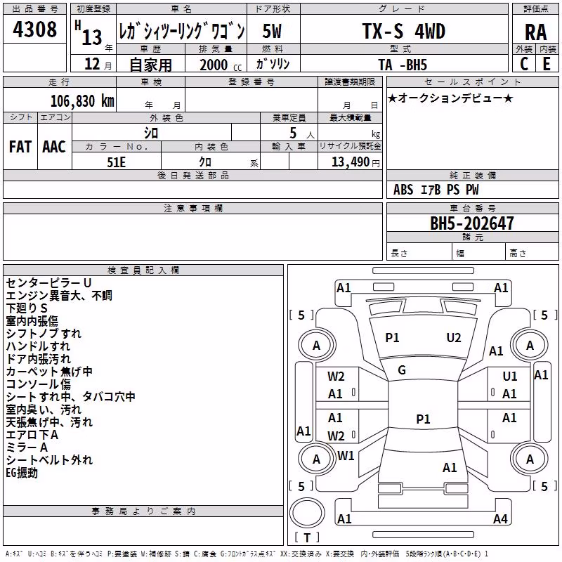SUBARU LEGACY