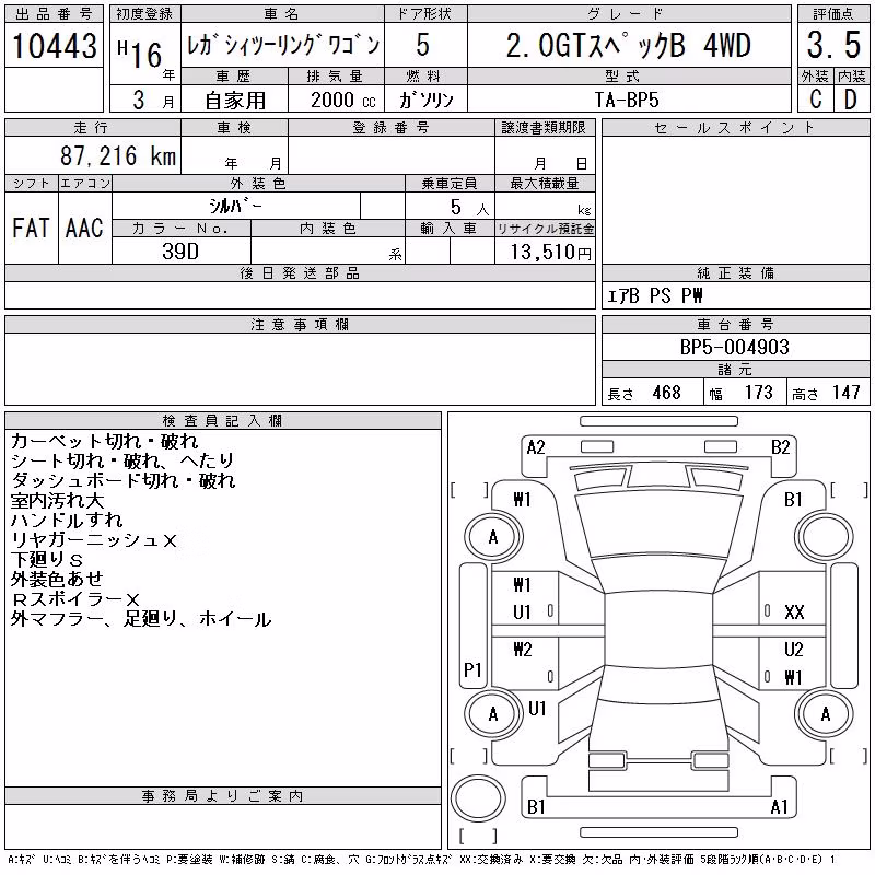 SUBARU LEGACY