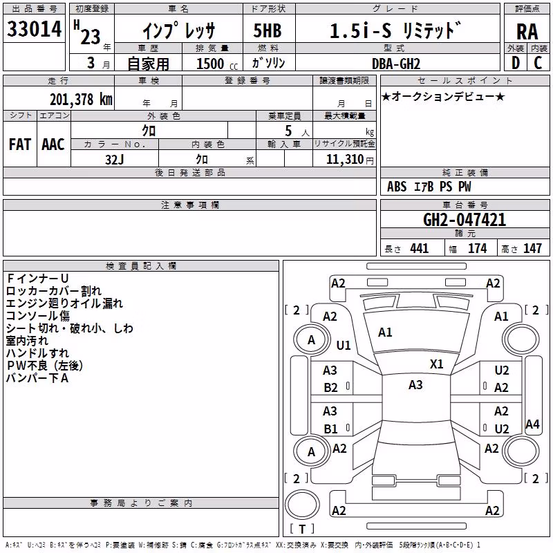 SUBARU IMPREZA