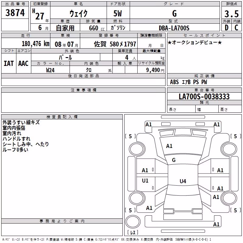 DAIHATSU WAKE