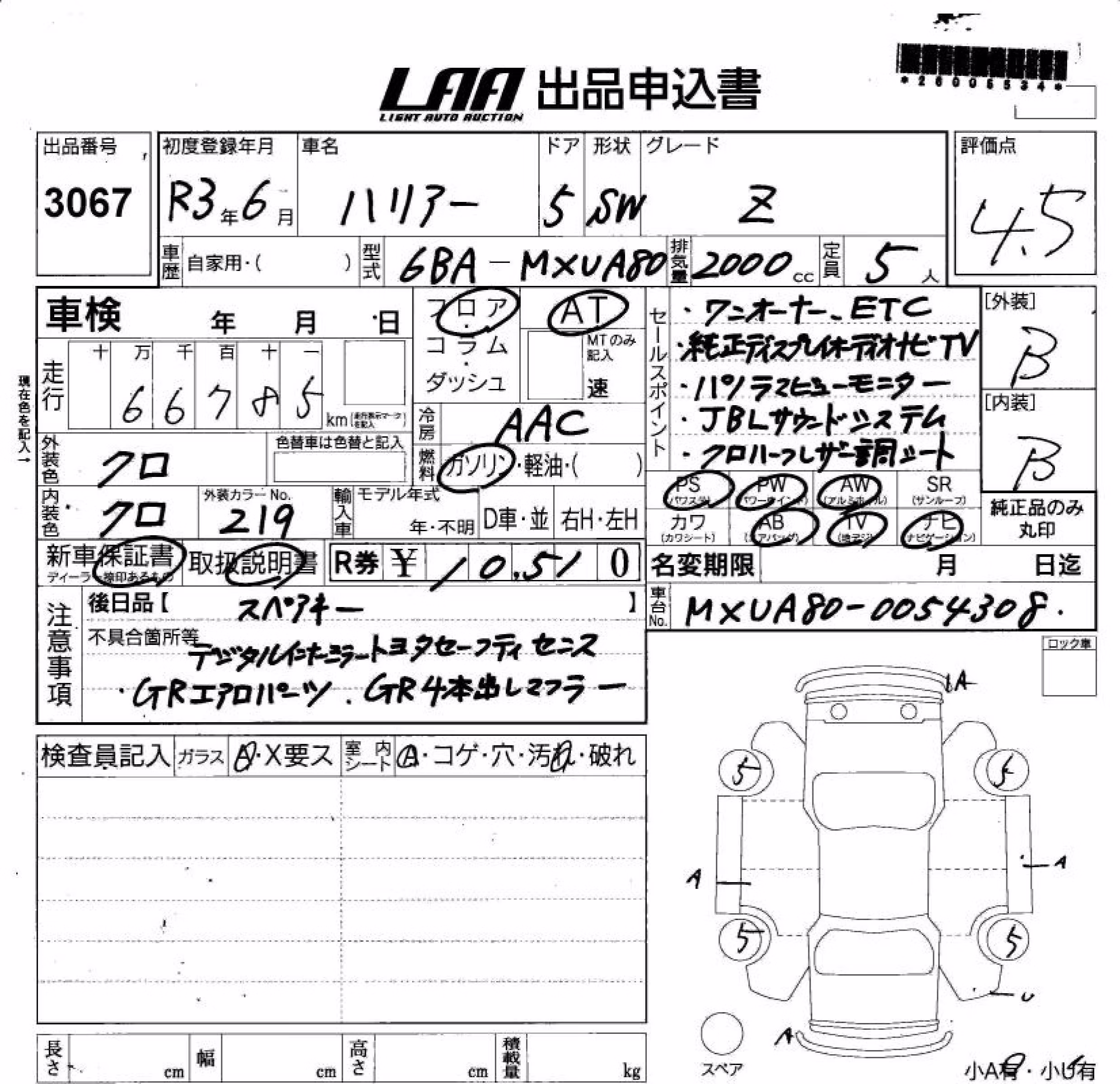 TOYOTA HARRIER