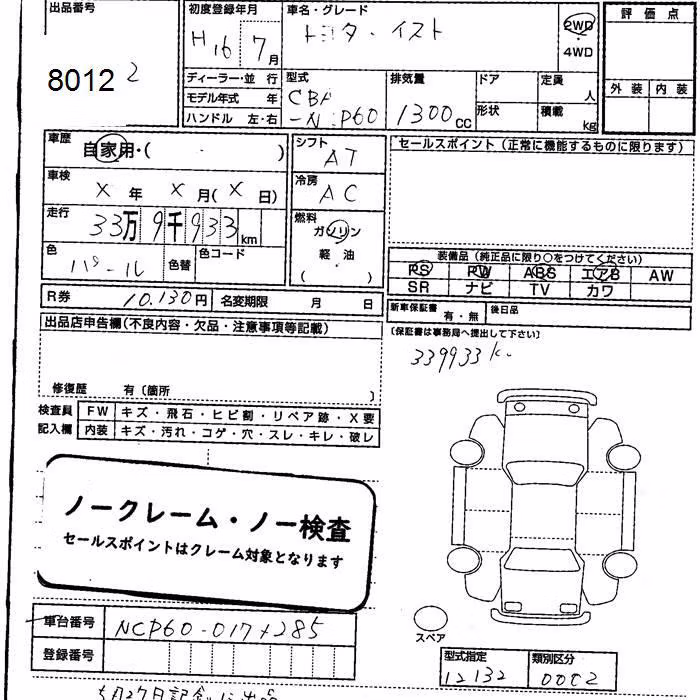 TOYOTA IST