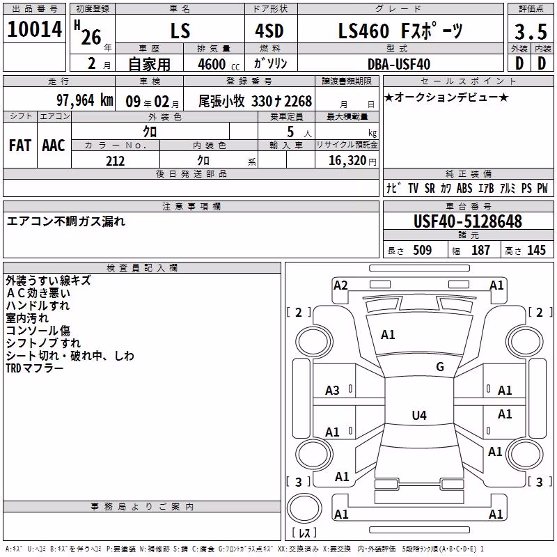 LEXUS LS460