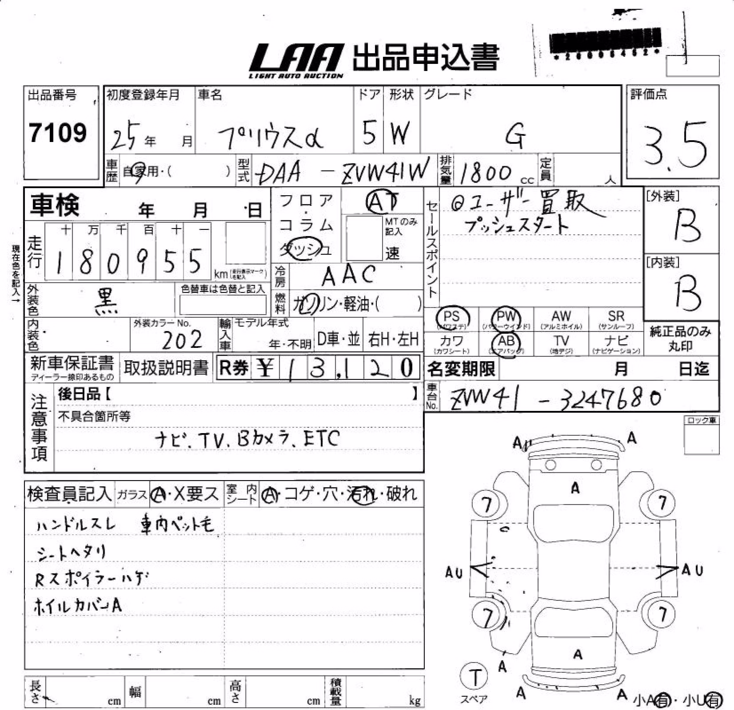 TOYOTA PRIUS ALPHA