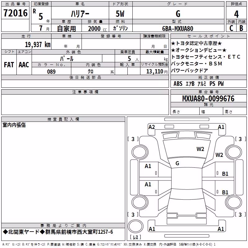 TOYOTA HARRIER