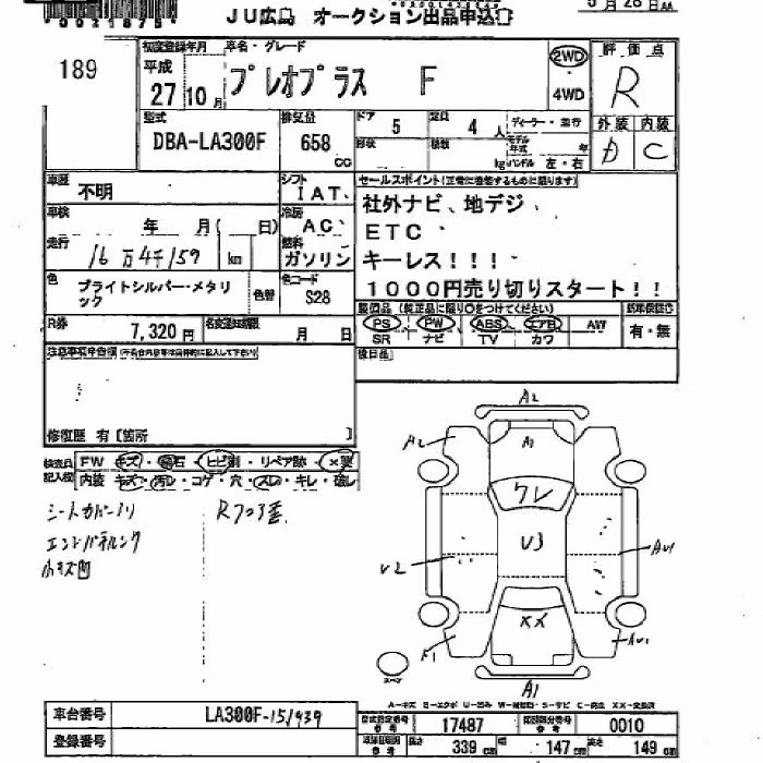 SUBARU PLEO PLUS