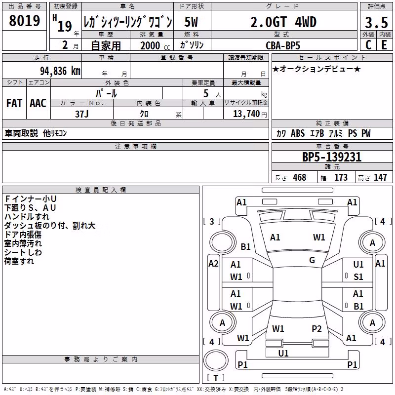 SUBARU LEGACY