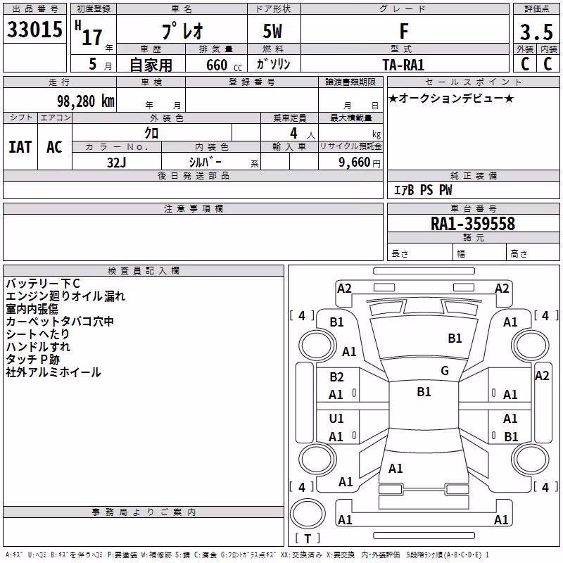 SUBARU PLEO
