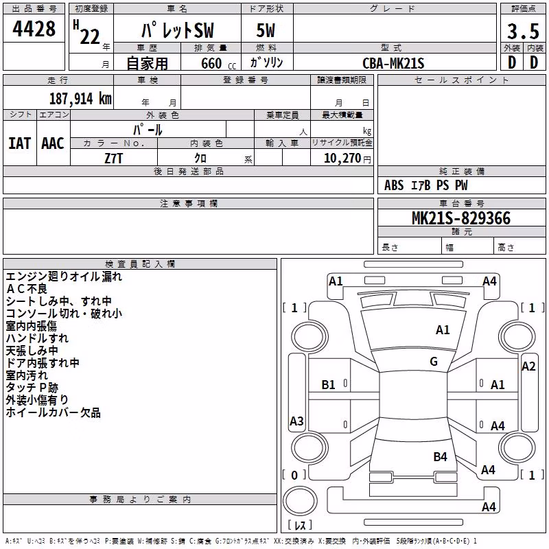 SUZUKI PALETTE