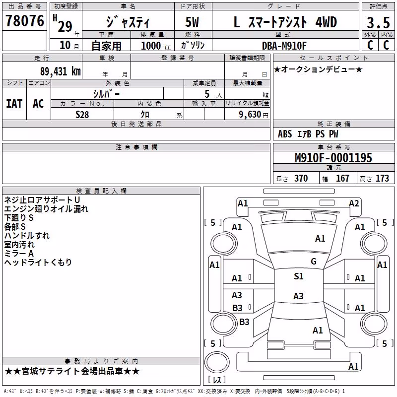 SUBARU JUSTY
