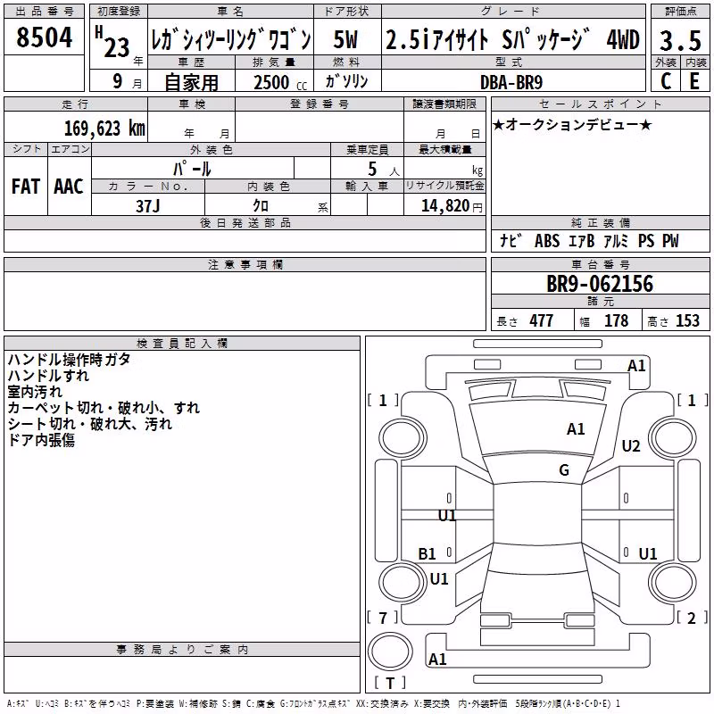 SUBARU LEGACY