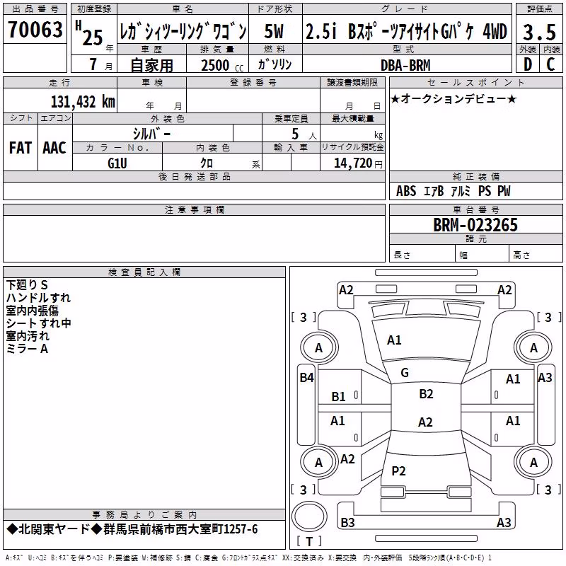 SUBARU LEGACY