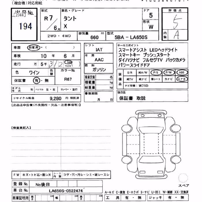 DAIHATSU TANTO
