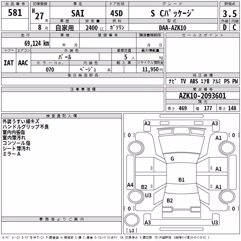 TOYOTA SAI
