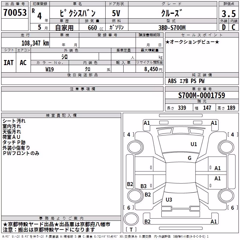 TOYOTA PIXIS VAN
