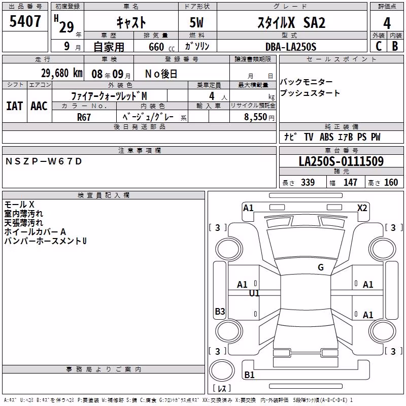 DAIHATSU CAST