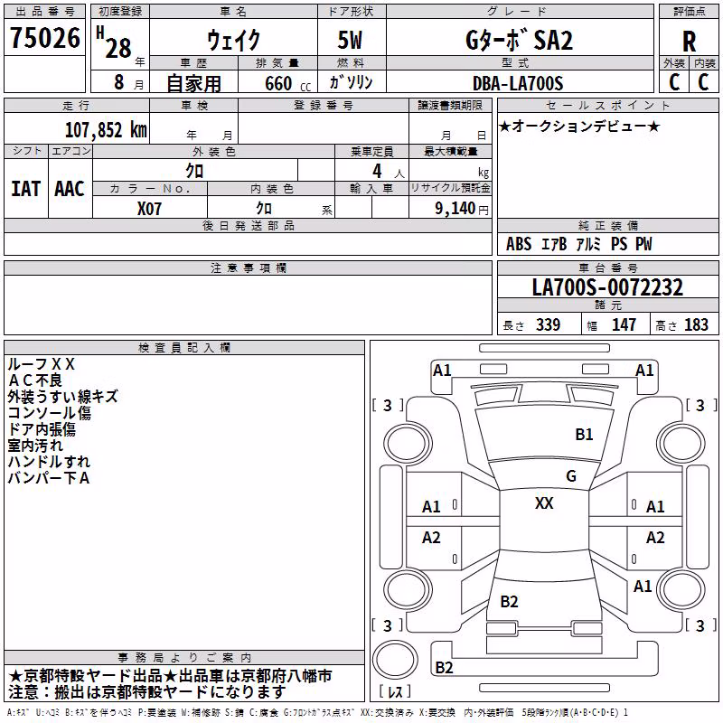 DAIHATSU WAKE