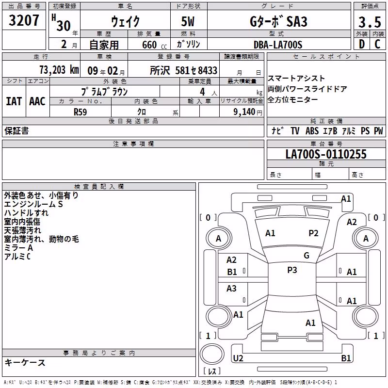 DAIHATSU WAKE