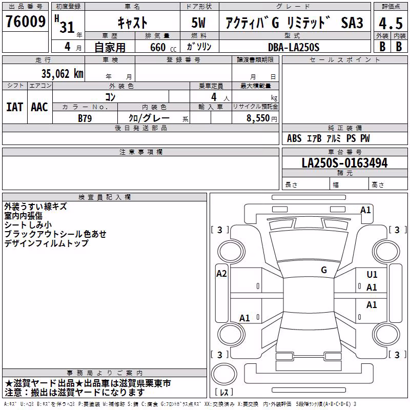 DAIHATSU CAST