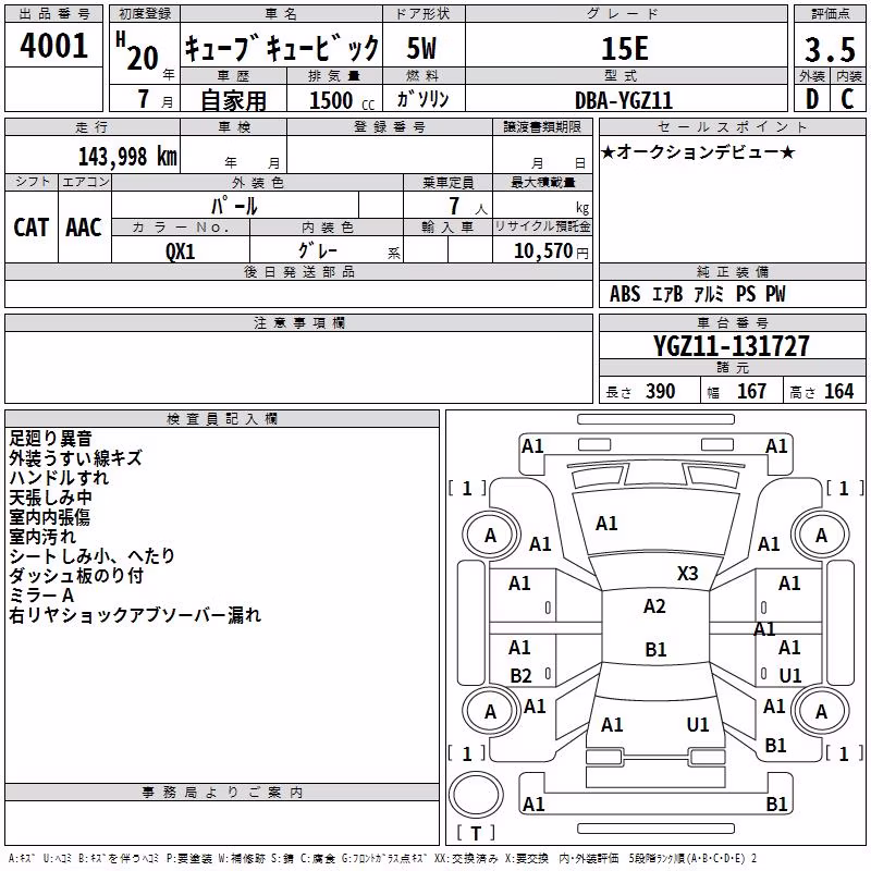 NISSAN CUBE CUBIC