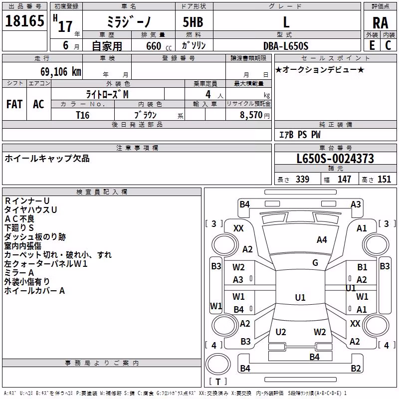 DAIHATSU MIRA GINO