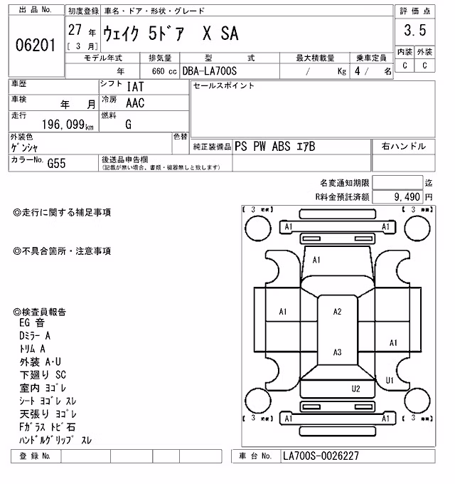 DAIHATSU WAKE