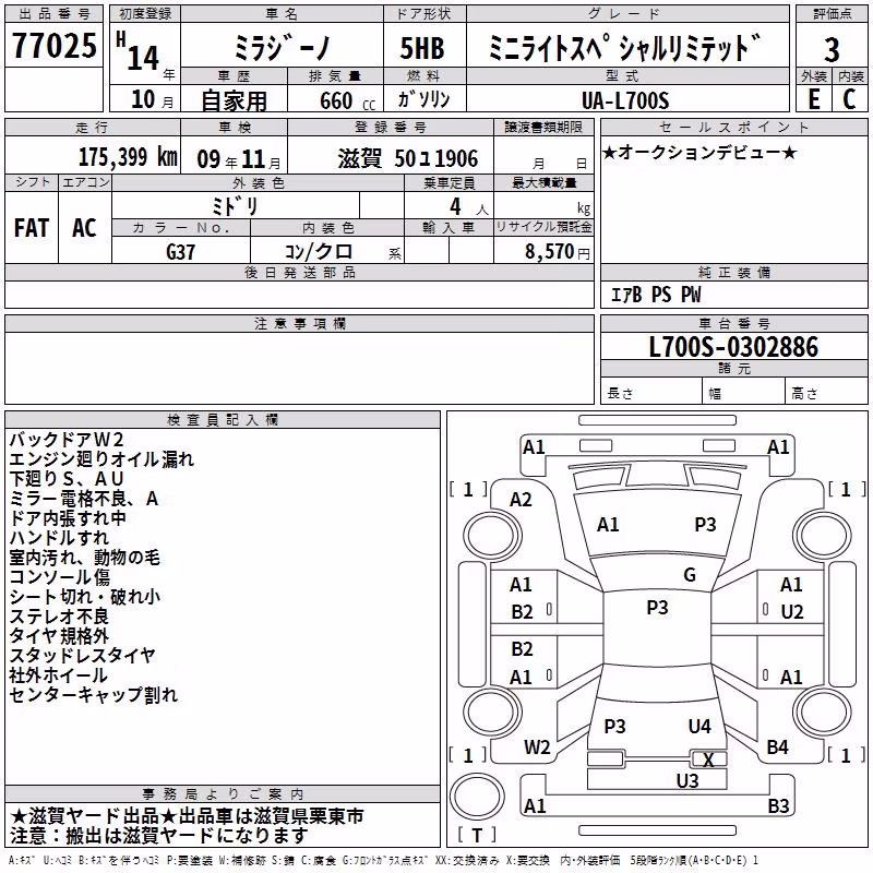 DAIHATSU MIRA GINO