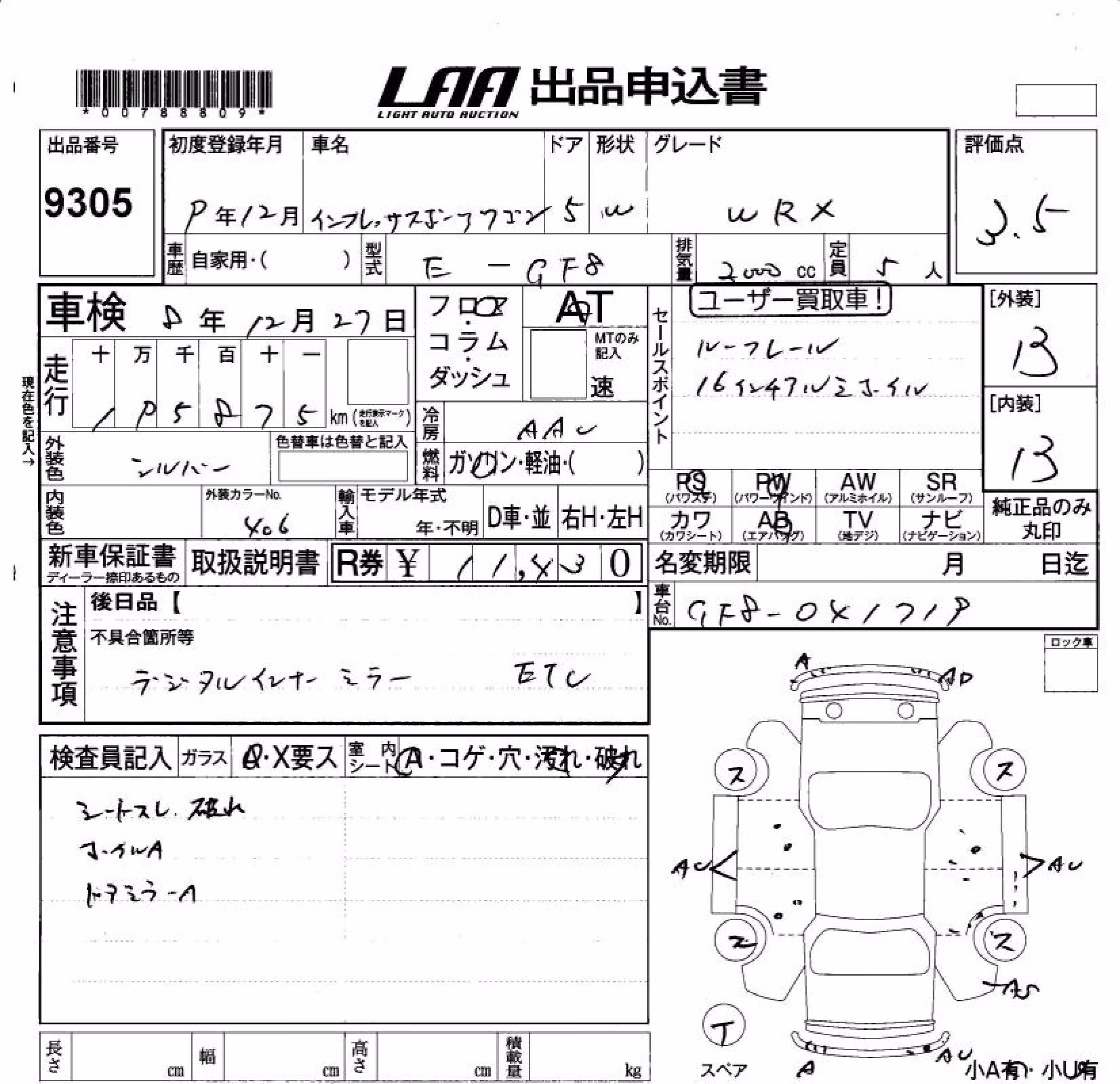 SUBARU IMPREZA
