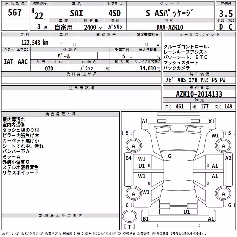 TOYOTA SAI