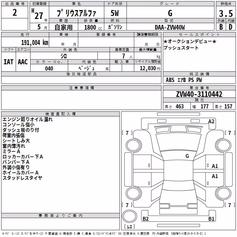 TOYOTA PRIUS ALPHA