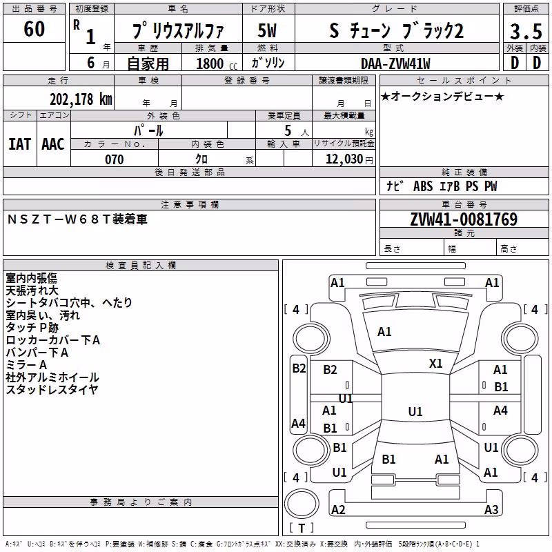TOYOTA PRIUS ALPHA