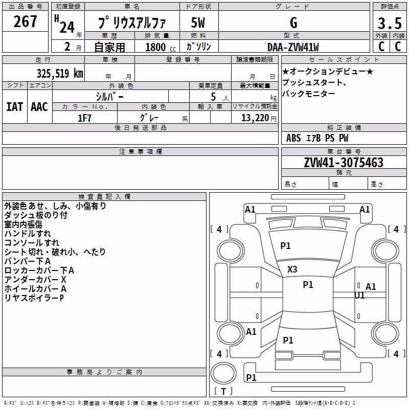 TOYOTA PRIUS ALPHA