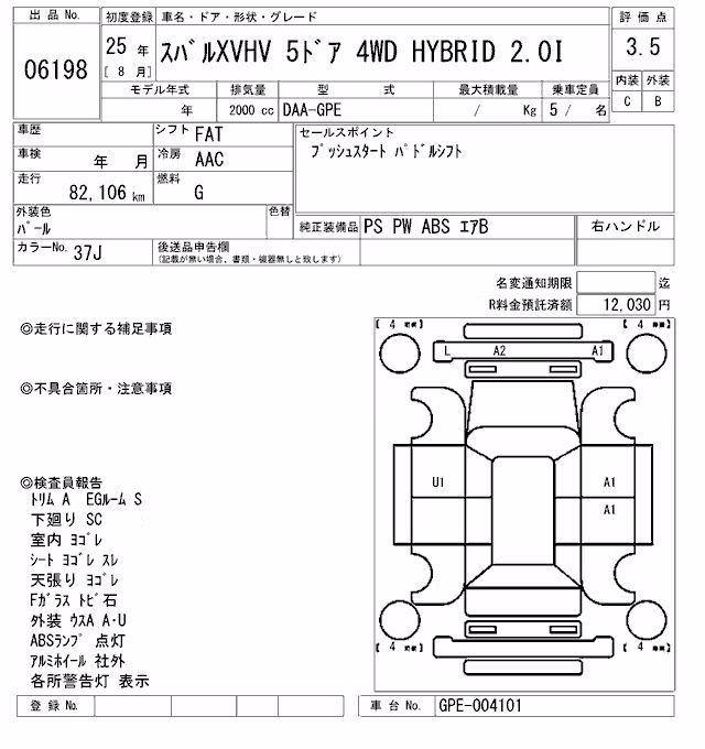 SUBARU XV
