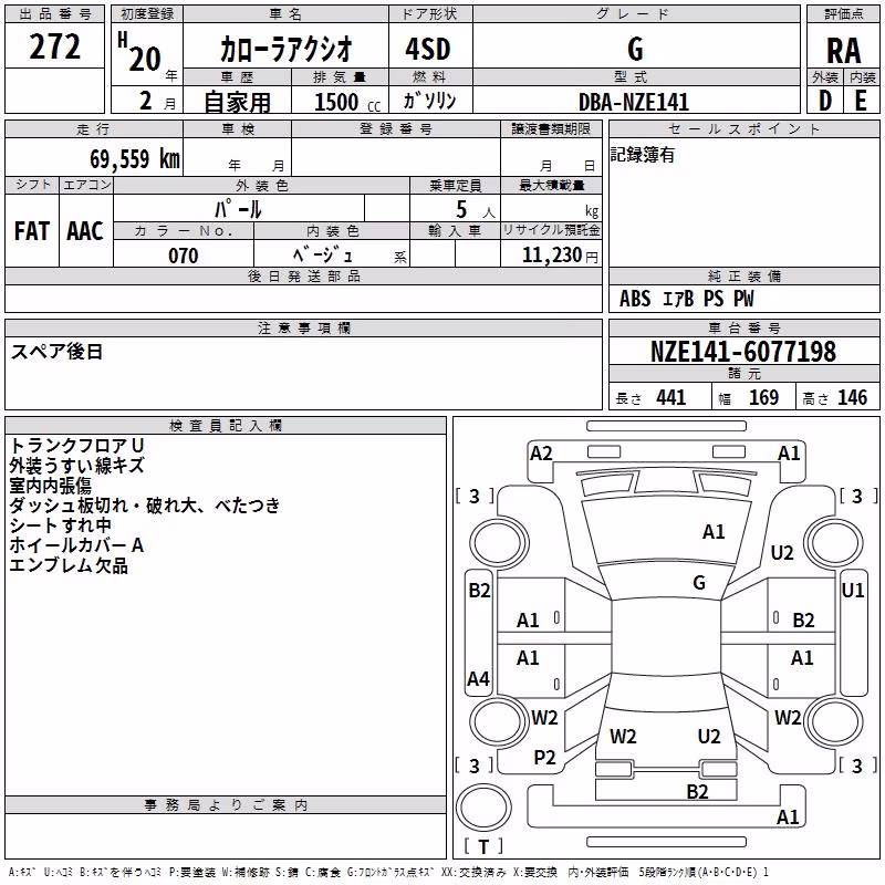 TOYOTA COROLLA AXIO