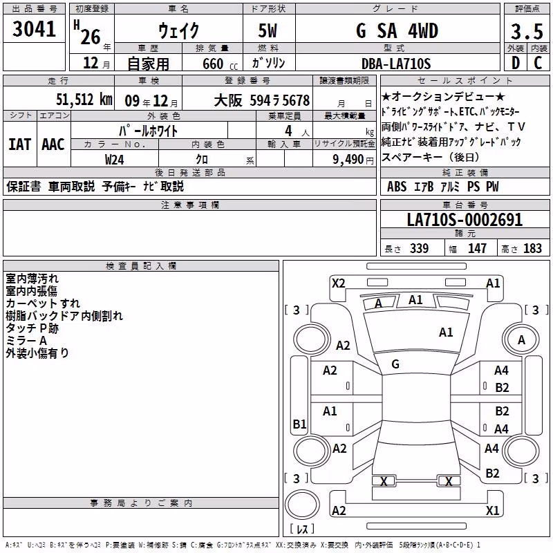 DAIHATSU WAKE