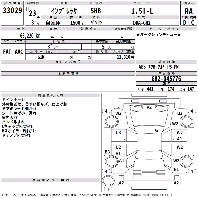 SUBARU IMPREZA