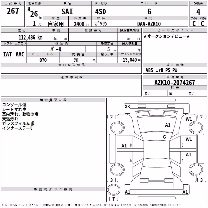 TOYOTA SAI