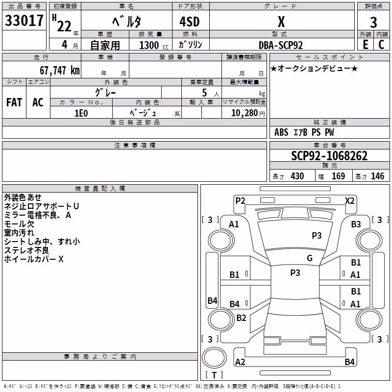 TOYOTA BELTA