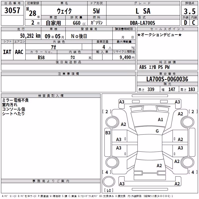 DAIHATSU WAKE
