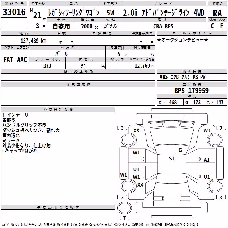 SUBARU LEGACY