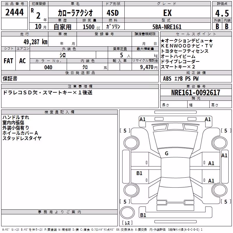 TOYOTA COROLLA AXIO
