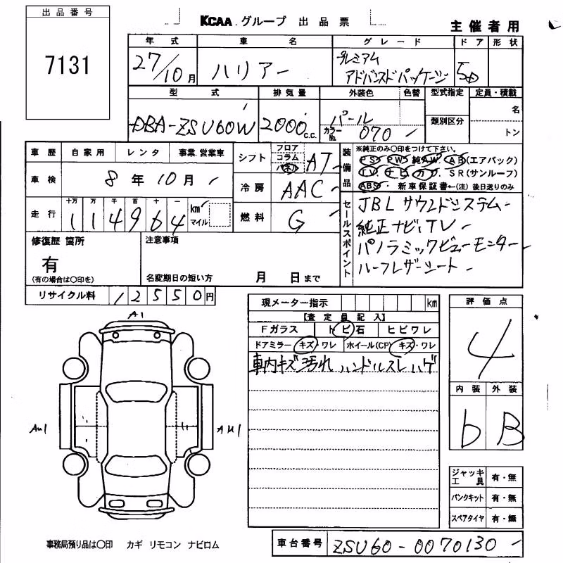 TOYOTA HARRIER