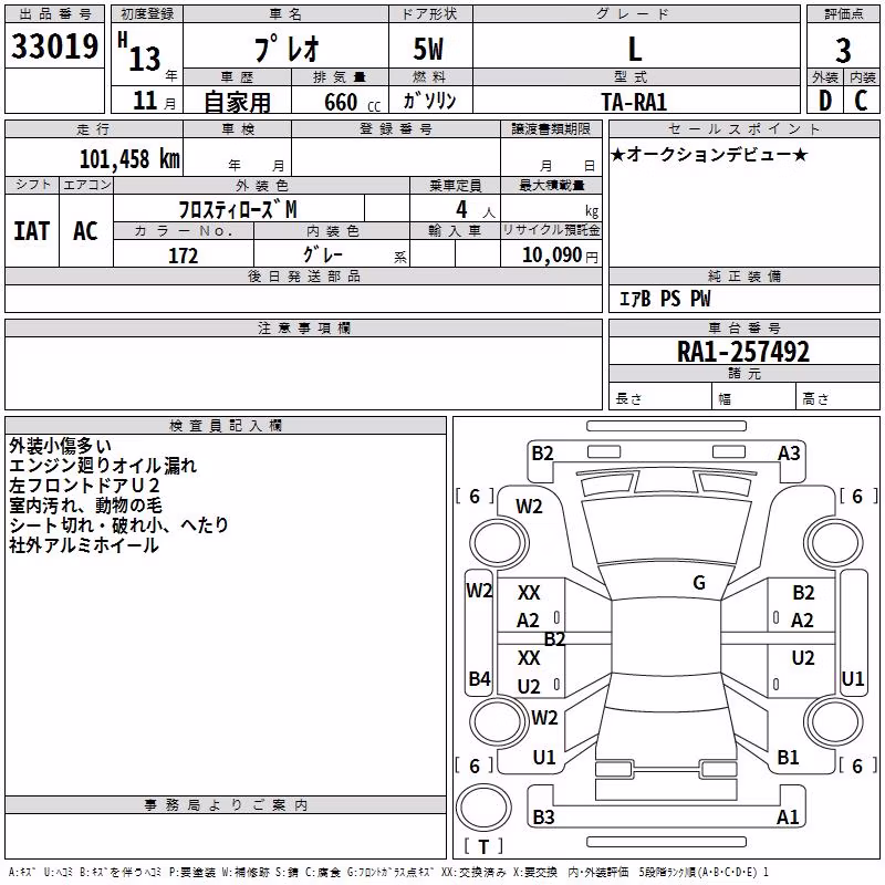 SUBARU PLEO