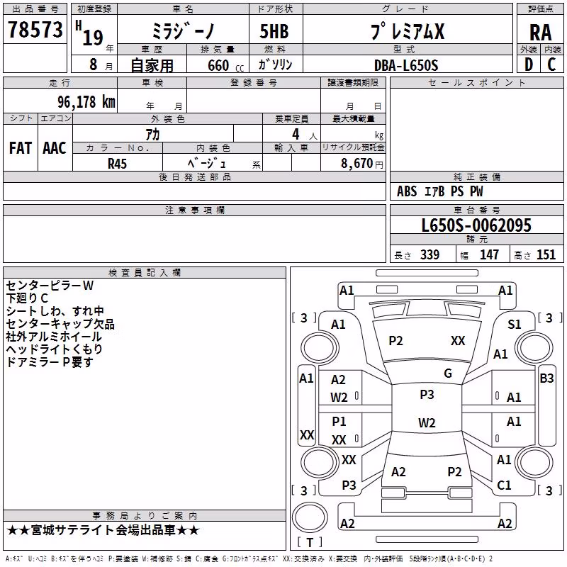 DAIHATSU MIRA GINO