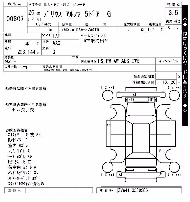 TOYOTA PRIUS ALPHA