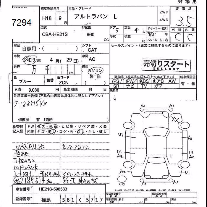 SUZUKI ALTO LAPIN